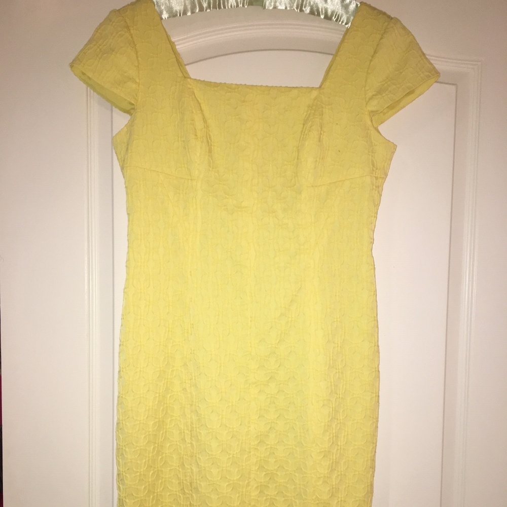 Adriana Papell Canary Yellow dress